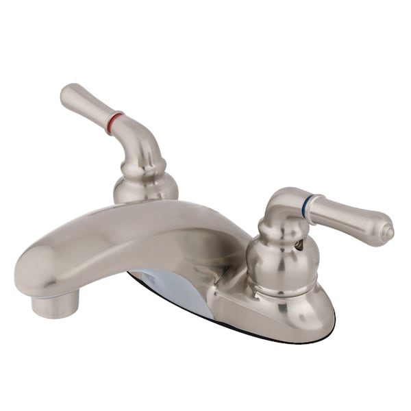4" Centerset Bathroom Faucet, Brushed Nickel